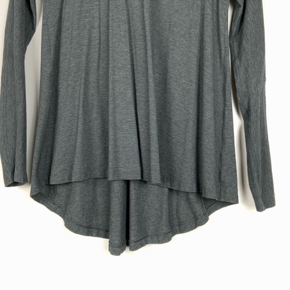 Lululemon Acadia Long Sleeve Pima Cotton Heathered Pitch Gray - Picture 7 of 10